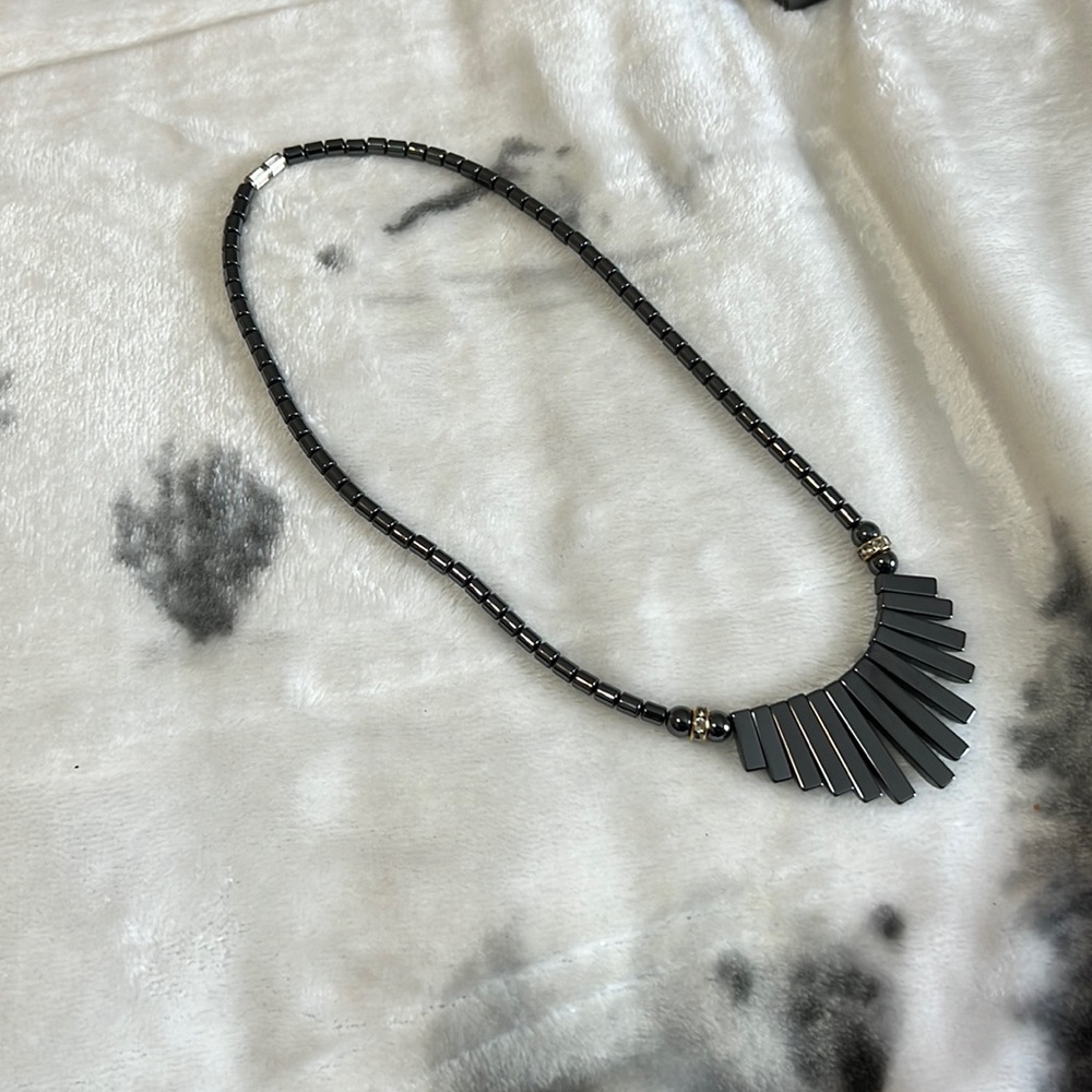 High Power Double Magnetic therapy necklace and earrings. with high power.
